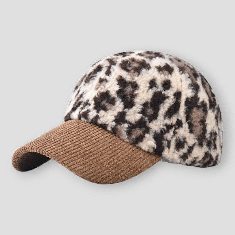 Sky Morris Surprise Luxe Plush Leopard Baseball Cap