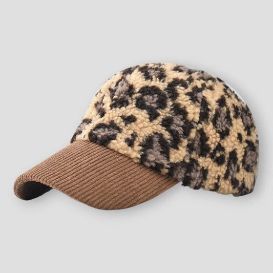 Sky Morris Surprise Luxe Plush Leopard Baseball Cap