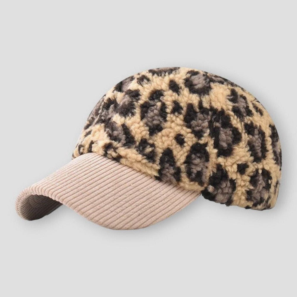 Sky Morris Surprise Luxe Plush Leopard Baseball Cap