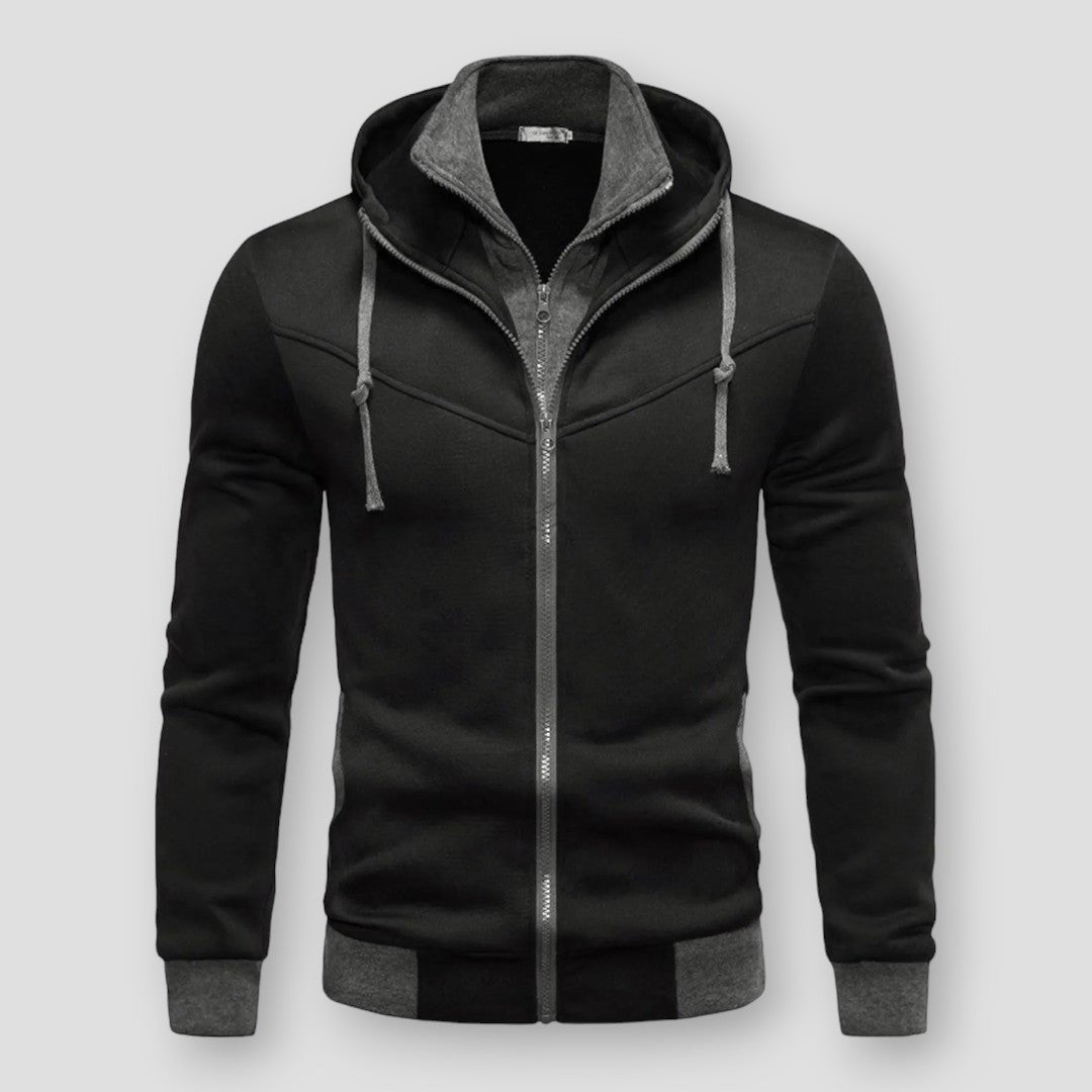 Sky Morris Thornton Luxe Edge Zip-Up Hooded Jacket