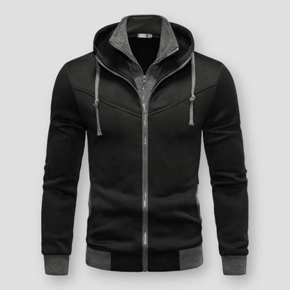 Sky Morris Thornton Luxe Edge Zip-Up Hooded Jacket