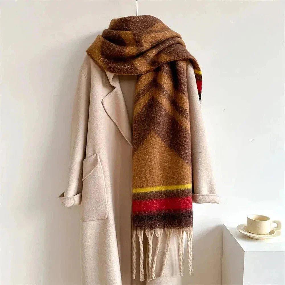 Sky Morris Toledo Cozy Blend Striped Winter Scarf