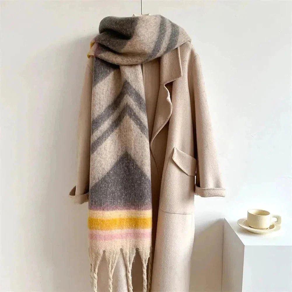 Sky Morris Toledo Cozy Blend Striped Winter Scarf