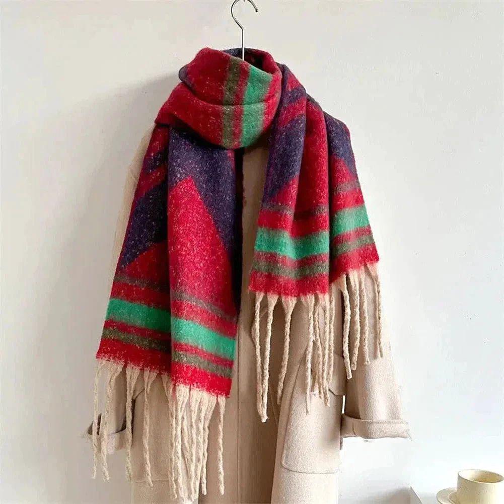 Sky Morris Toledo Cozy Blend Striped Winter Scarf