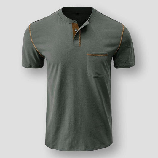 Sky Morris Warren Short Sleeve Henley Shirt