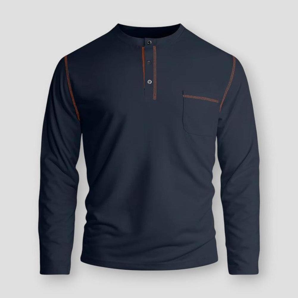 Sky Morris Webster Long Sleeve Henley