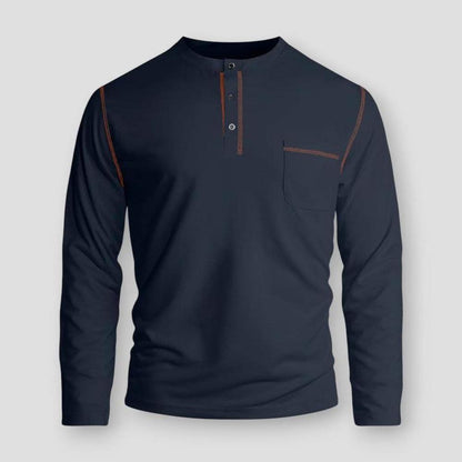 Sky Morris Webster Long Sleeve Henley