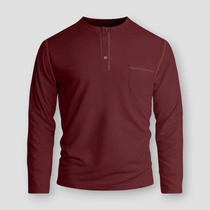 Sky Morris Webster Long Sleeve Henley