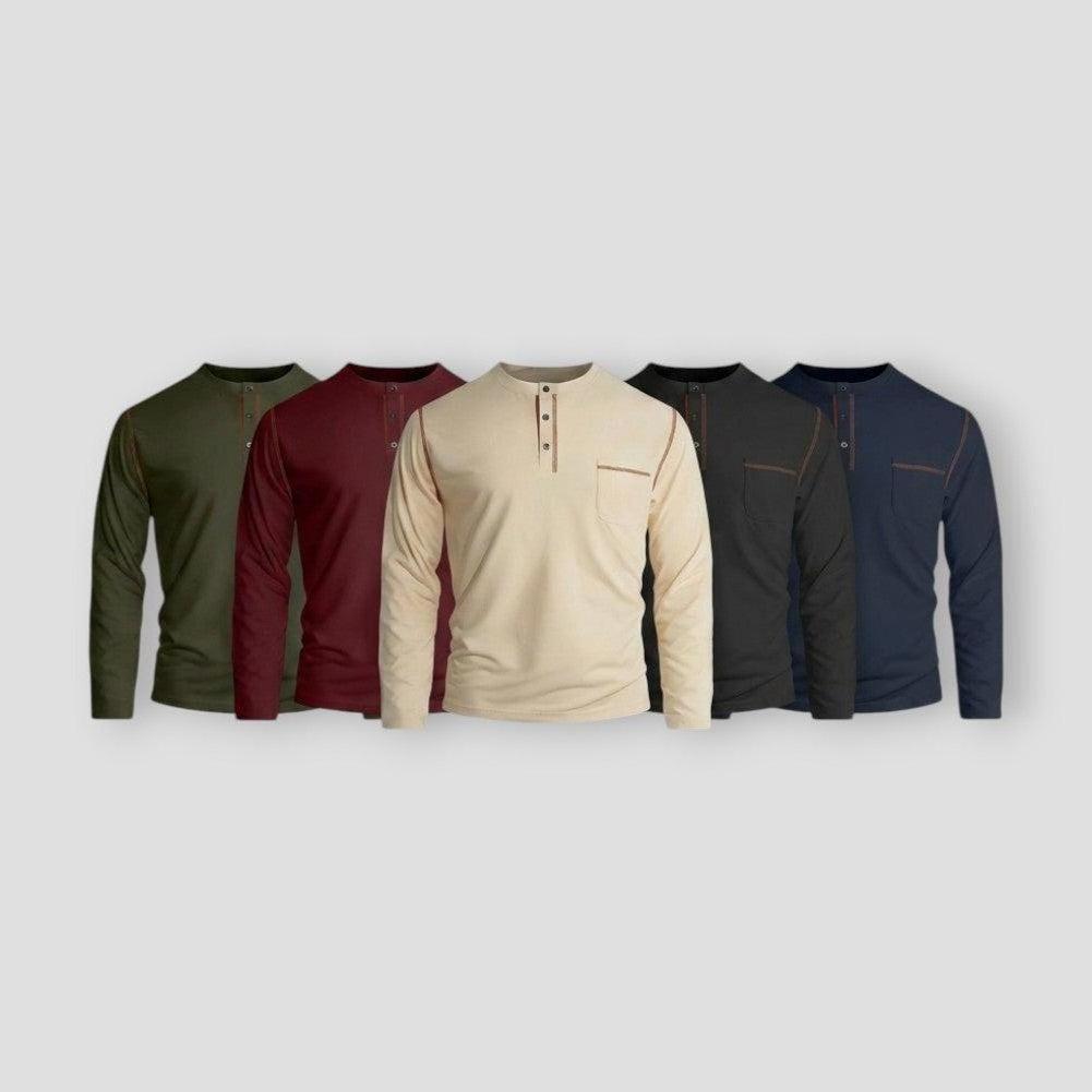 Sky Morris Webster Long Sleeve Henley