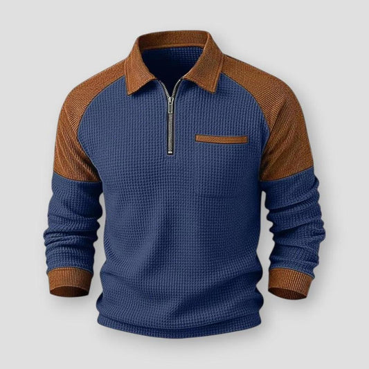 Sky Morris Windsor Locks Polo Pullover