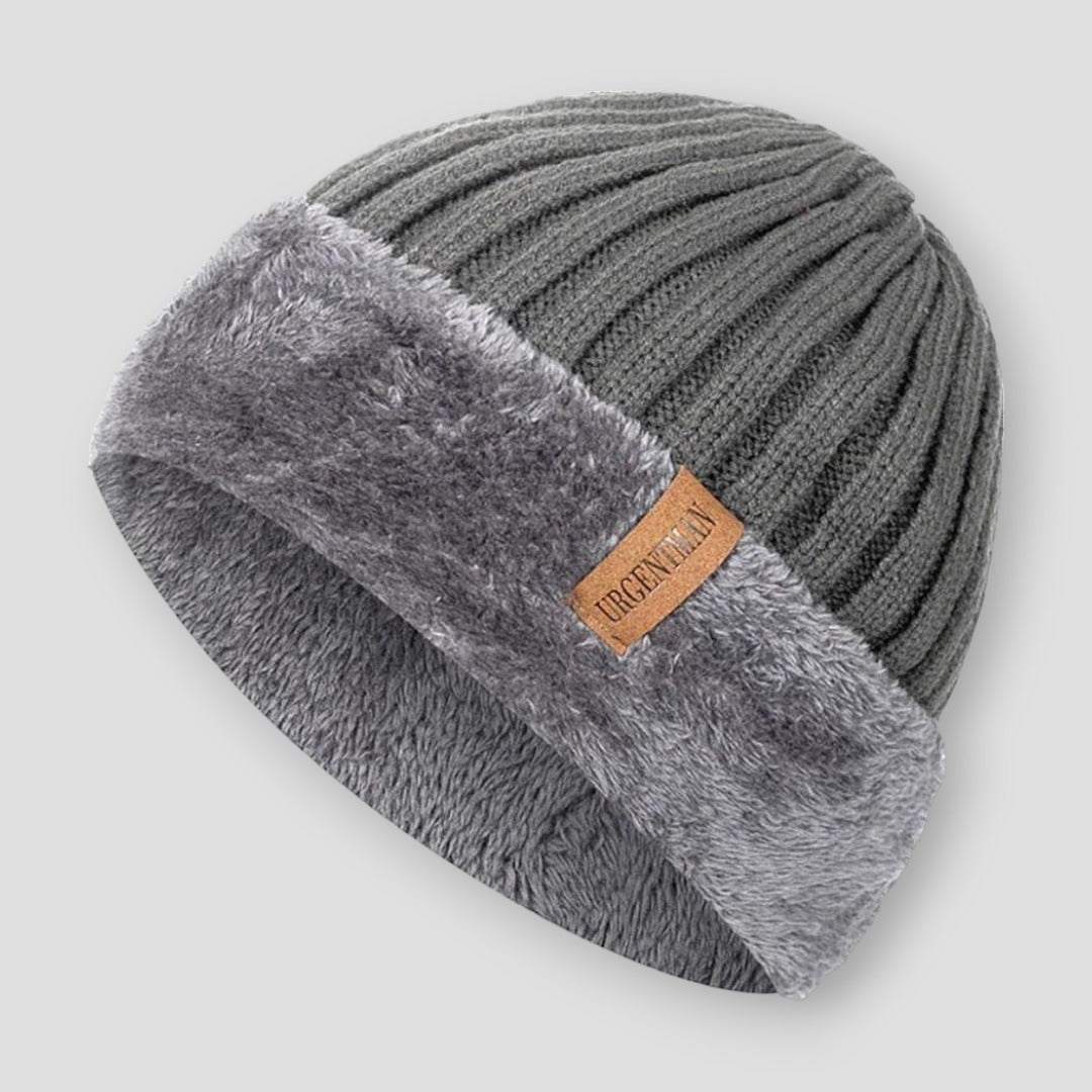 Sky Morris Fur Knitted Beanie