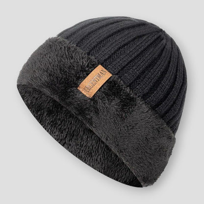 Sky Morris Fur Knitted Beanie