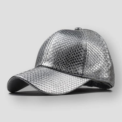 Saint Martin Leather Baseball Cap