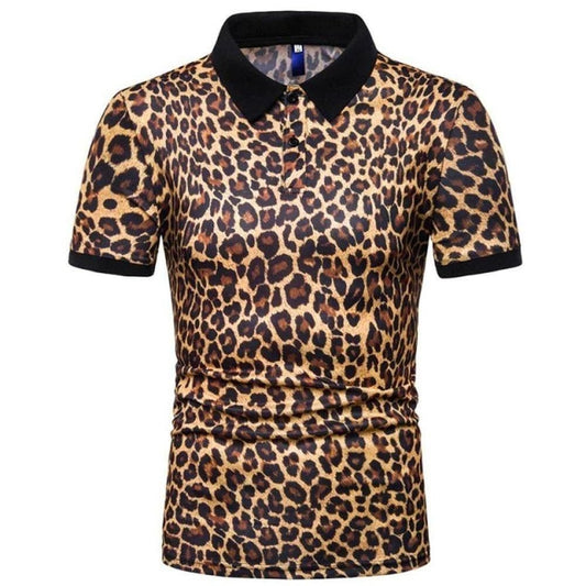 Saint Martin Leopard Polo Shirt