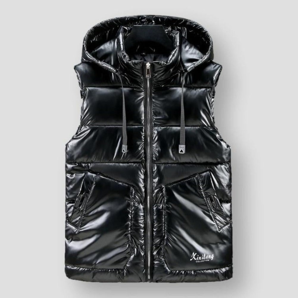 Saint Martin Metallic Hooded Vest