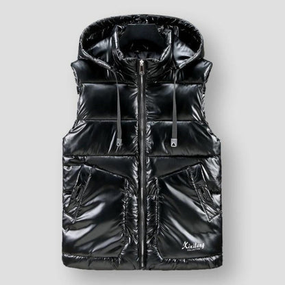 Saint Martin Metallic Hooded Vest