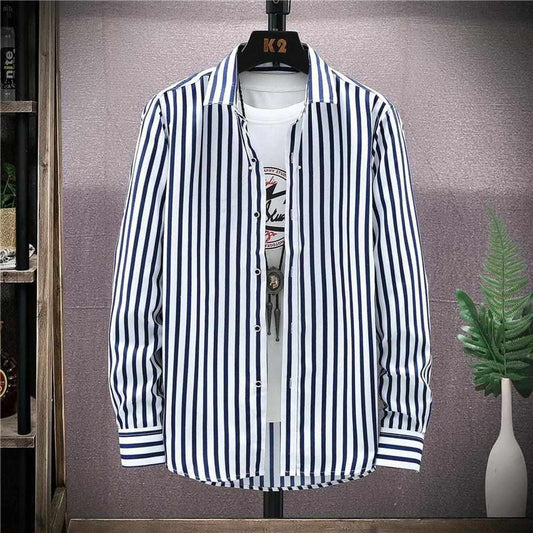 Night Madrid Long Sleeve Striped Shirt