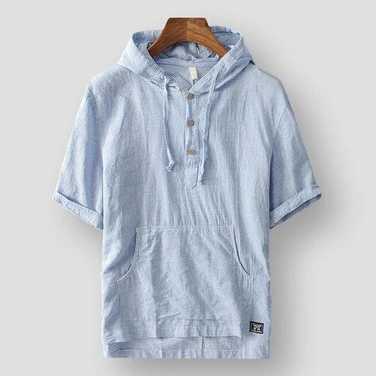 Saint Martin Linen Hooded Shirt