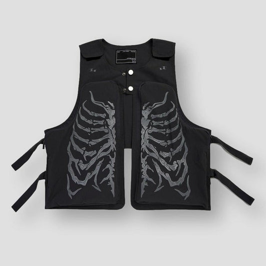 Moon Madrid Skeleton Graphic Vest