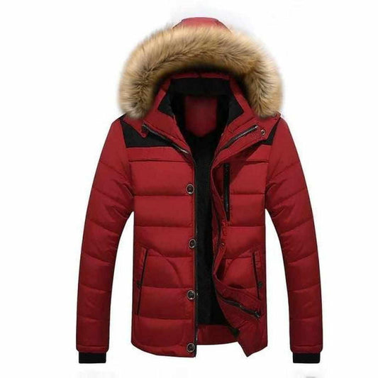 Waterproof Down Insulated Fur Trimmed Hood Parka