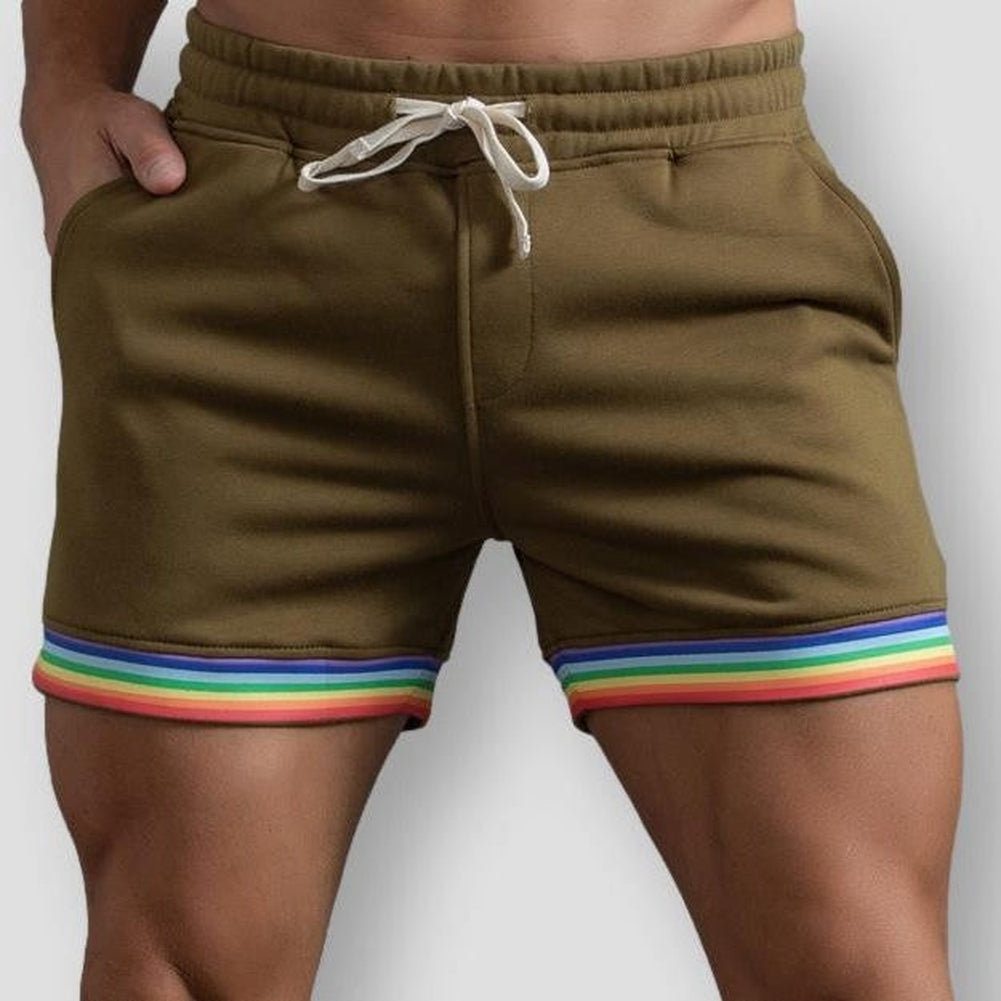 Moon Madrid Rainbow Cotton Shorts