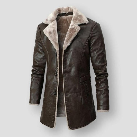 Moon Madrid Galion Leather Coat