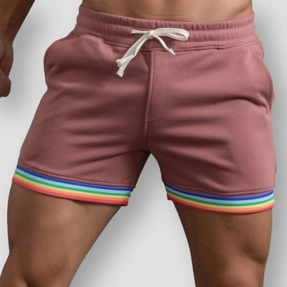 Moon Madrid Rainbow Cotton Shorts