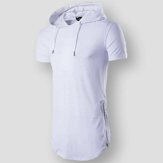 Saint Martin Men's Longline Fundamental Hooded Short Sleeve T-Shirt