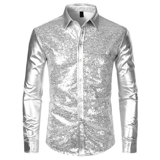 Moon Madrid Sequin Slim Shirt