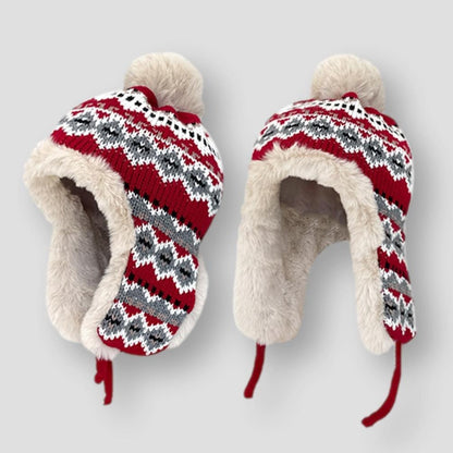 Moon Madrid Earflap Knitted Beanie