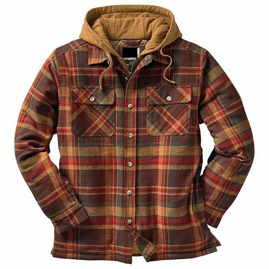 North Island Hooded Plaid Jacket