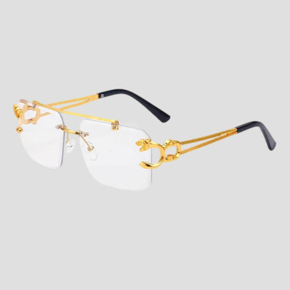 Moon Madrid Clovis Retro Rimless Sunglasses