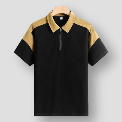 Moon Madrid Killeen Patchwork Blend Polo Shirt