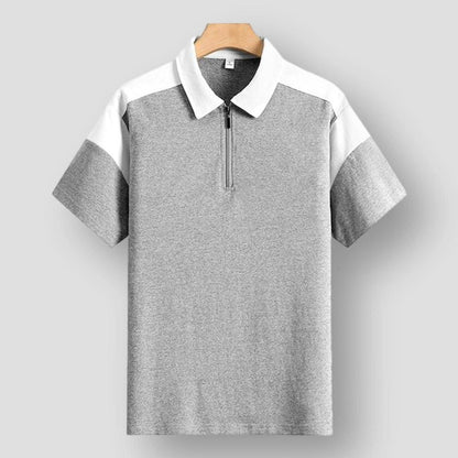 Moon Madrid Killeen Patchwork Blend Polo Shirt