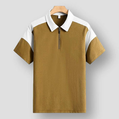 Moon Madrid Killeen Patchwork Blend Polo Shirt