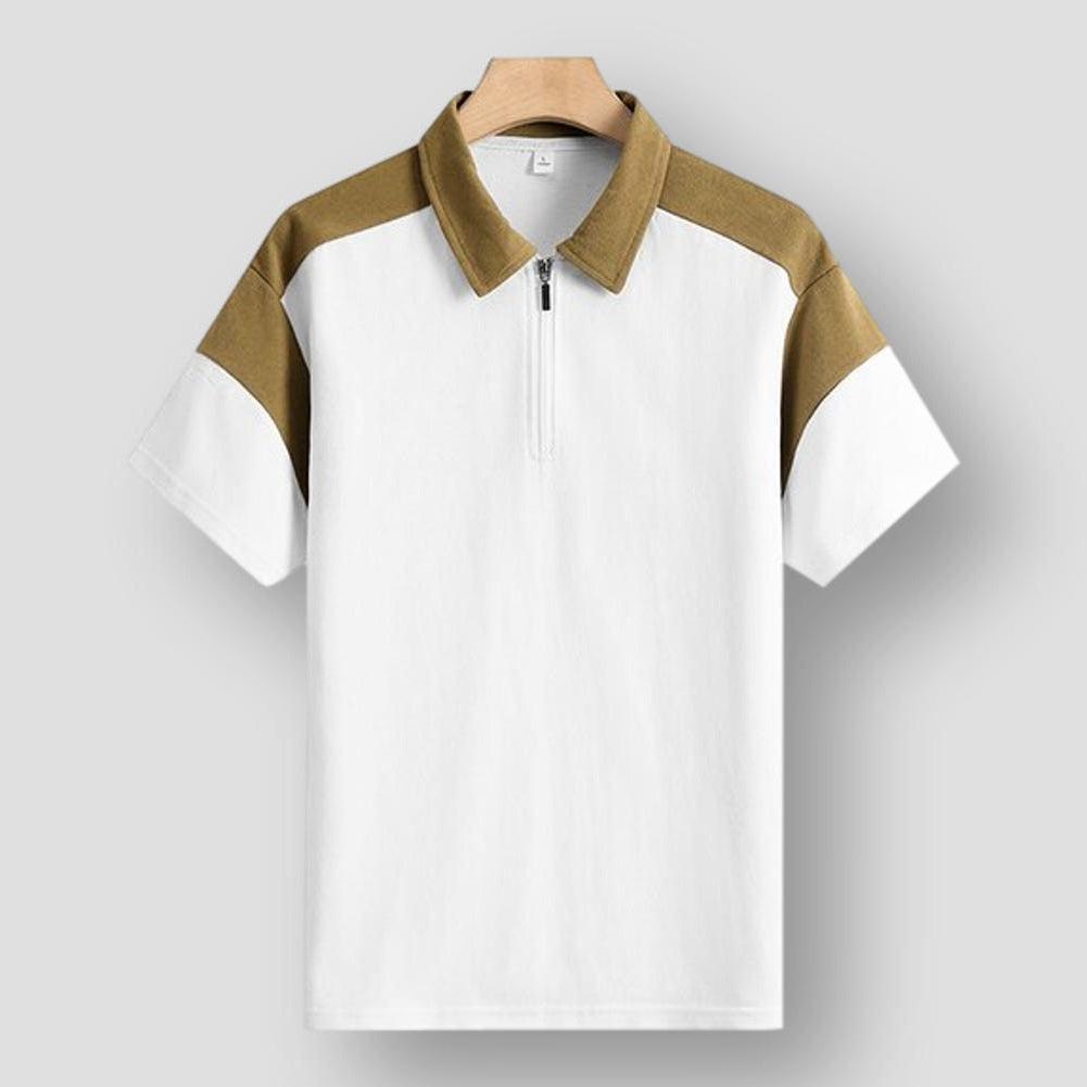 Moon Madrid Killeen Patchwork Blend Polo Shirt