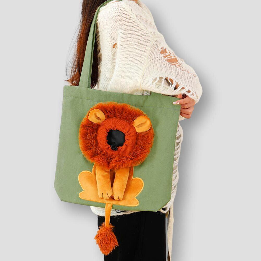 Moon Madrid Mesquite Lion Shaped Pet Bag