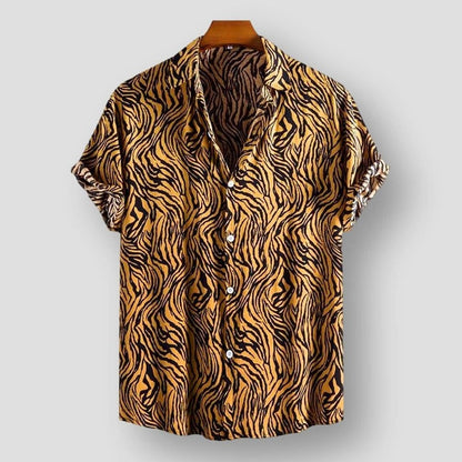 Moon Madrid Tulsa Wild Stripes Tiger Shirt