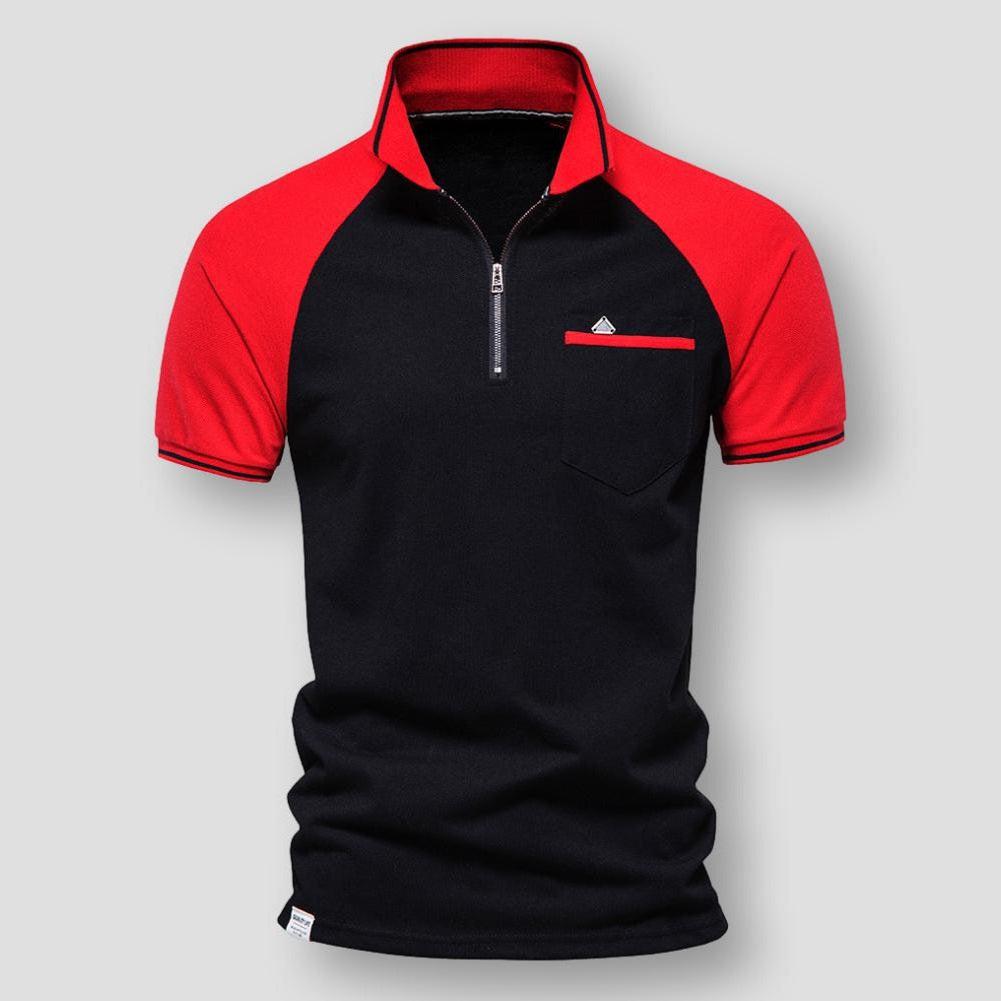 Saint Martin Salem Zip-Up Polo Shirt