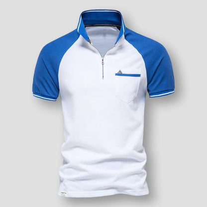 Saint Martin Salem Zip-Up Polo Shirt