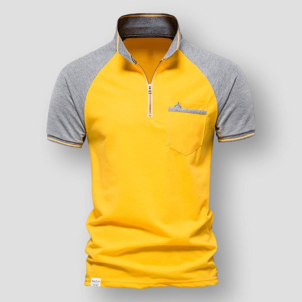 Saint Martin Salem Zip-Up Polo Shirt