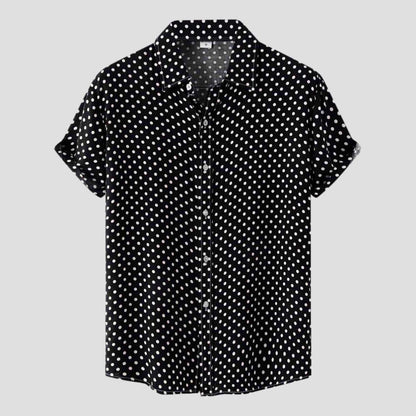 Sky Morris Denton Dotted Print Shirt