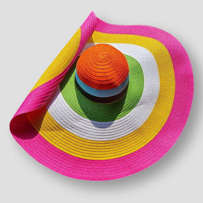 Sky Morris Odessa Sun-kissed Rainbow Straw Hat