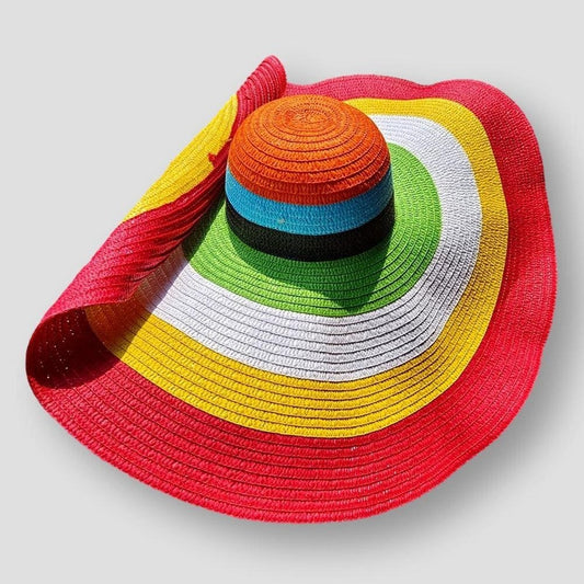 Sky Morris Odessa Sun-kissed Rainbow Straw Hat