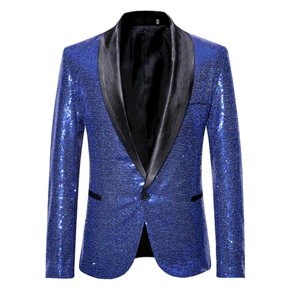 Sky Morris Sequin Shawl Blazer