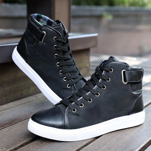 Sky Morris High-Top Canvas Sneakers