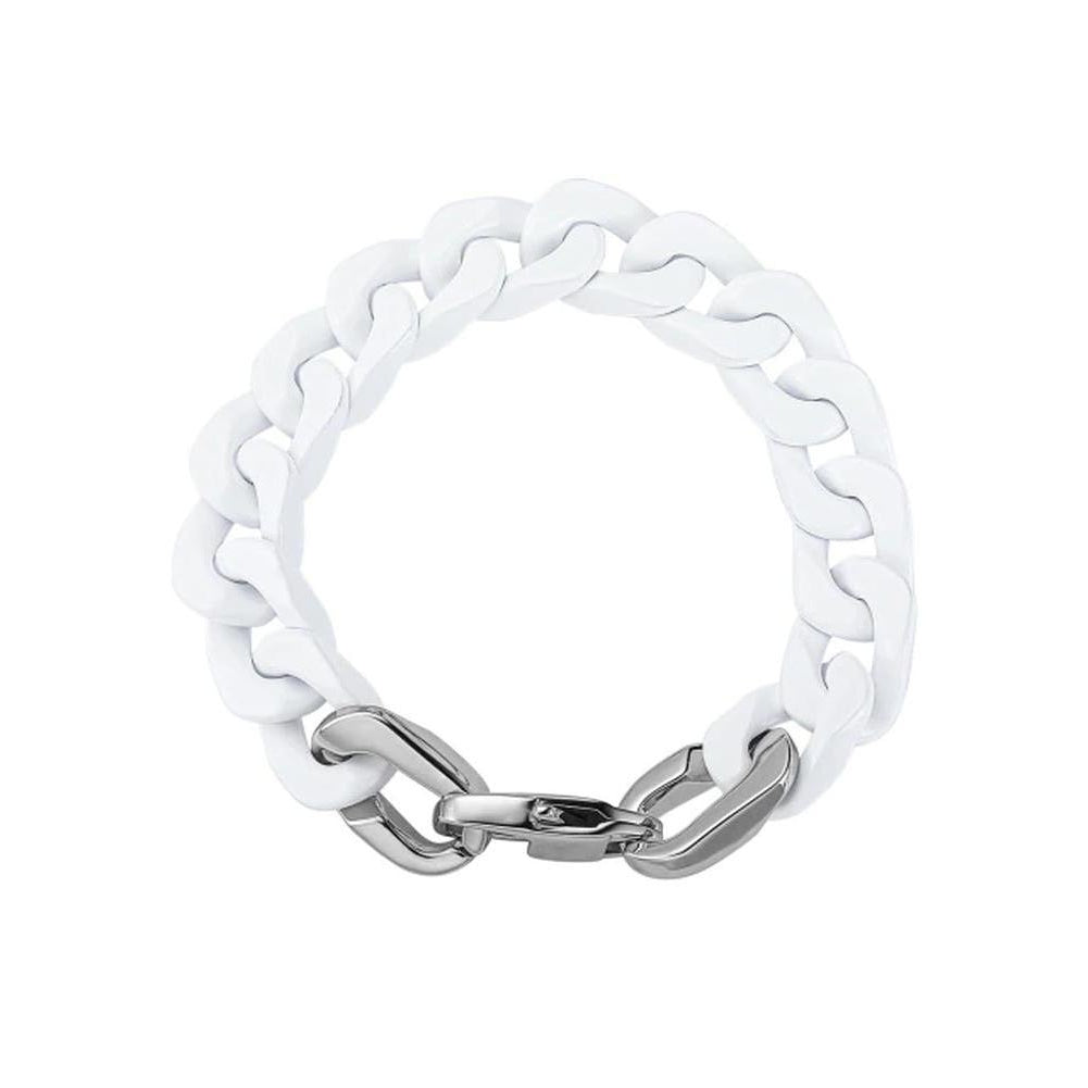 Moon Madrid Stainless Steel Cuban Chain Bracelet