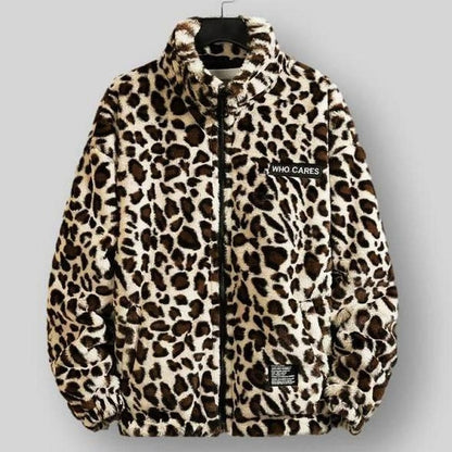 Sky Morris Leopard Fleece Jacket