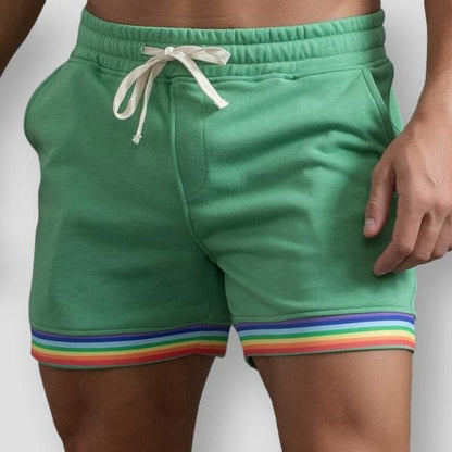 Moon Madrid Rainbow Cotton Shorts