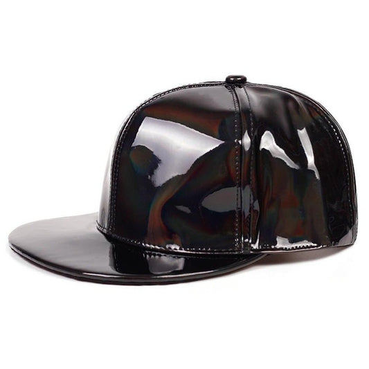 Moon Madrid Leather Snapback Hat